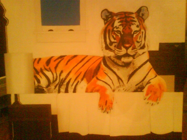 Creation of Tiger Art: Step 3